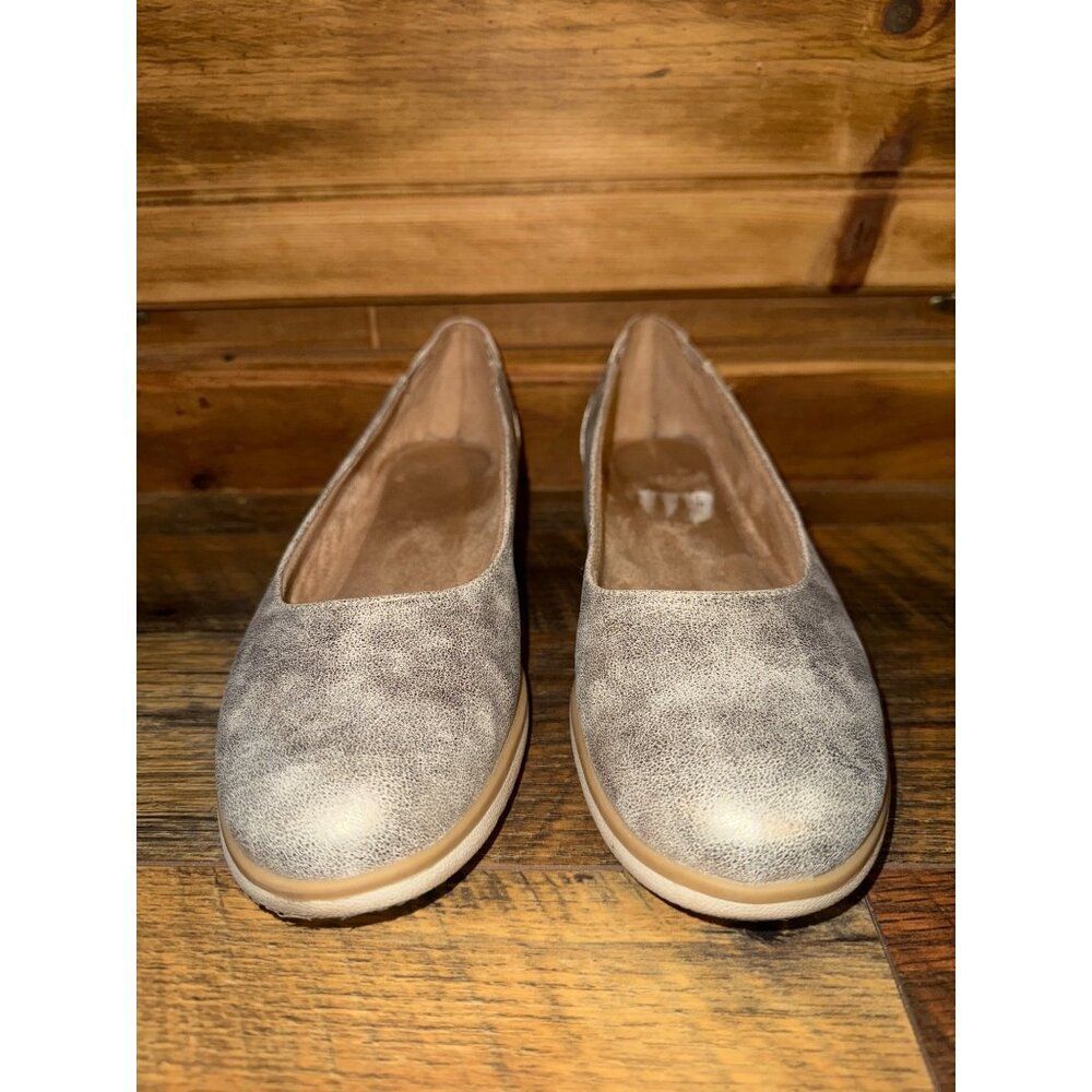 SOUL Naturalizer Metallic Silver Leather Flats - Women’s 8.5 - Picture 7 of 11